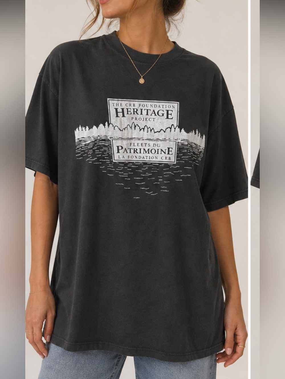 Fruit of the Loom Heritage Moments Charcoal Tee XXL